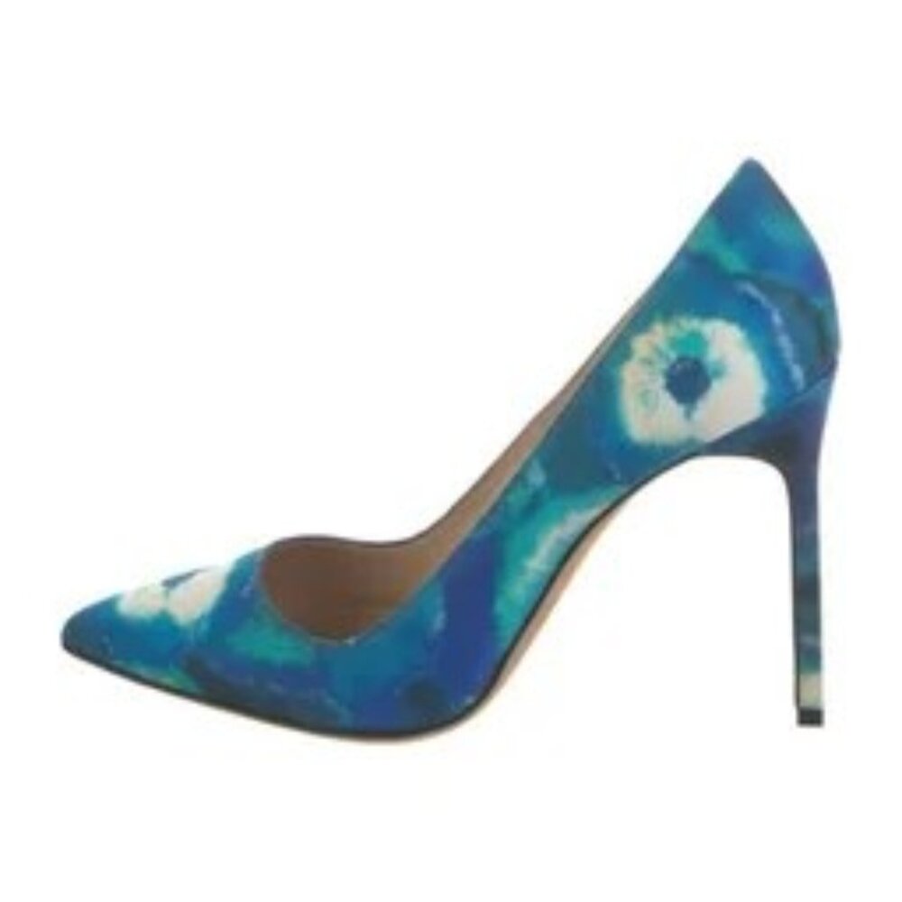Manolo Blahnik Vibrant Blue and White Heels. Brand New. - Picture 2 of 15
